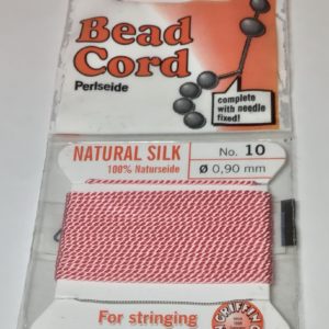 Griffin Silk Bead Cord, Dark Pink