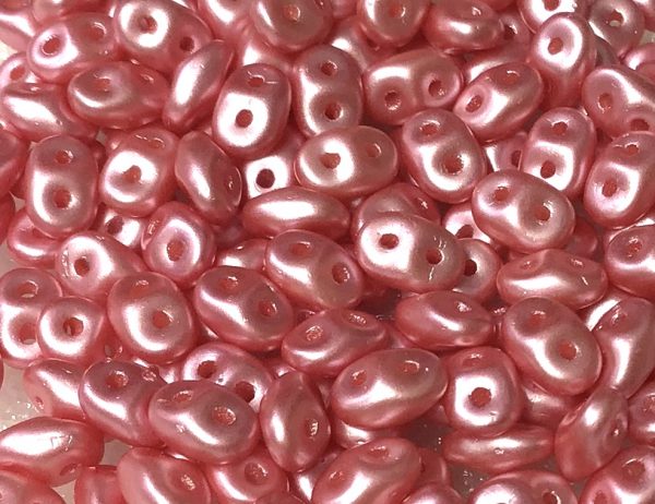 SuperDuo 5x2mm Bead Pearl Light Coral